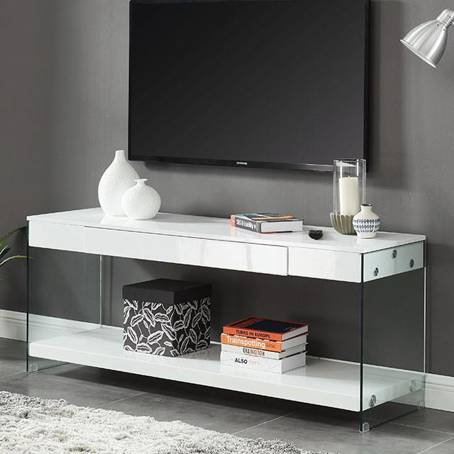 Furniture of America Sabugal CM5206WH-TV-70 70" TV Stand IMAGE 1